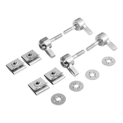Chrome Saddlebag Lock Mounting Screws for Harley Road Glide (1993-2024)