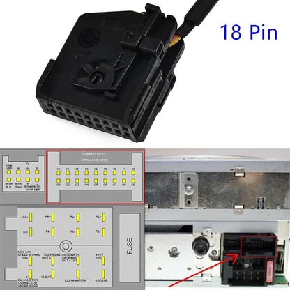 Wireless Stereo Adapter for MB Comand 2.0 APS 220 W211/W208/W168/W203 (1997–2009)