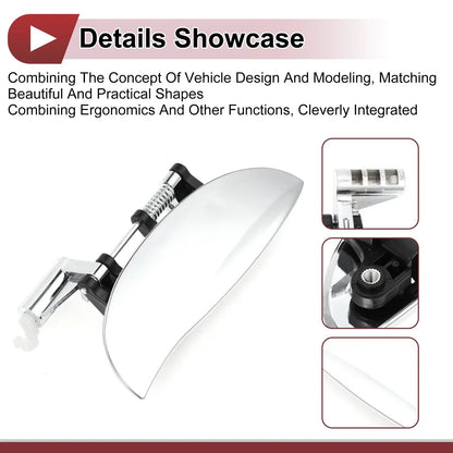 Exterior Door Handle for Hyundai Atos Front Right Silver Tone (2000-2003)