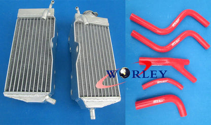 Aluminum Radiator + Silicone Hose for Honda CR125 CR125R (1987-1988)