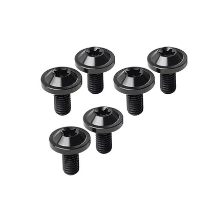 6 x M6x25mm Titanium Alloy Torx Head Bolts for Bike Motor
