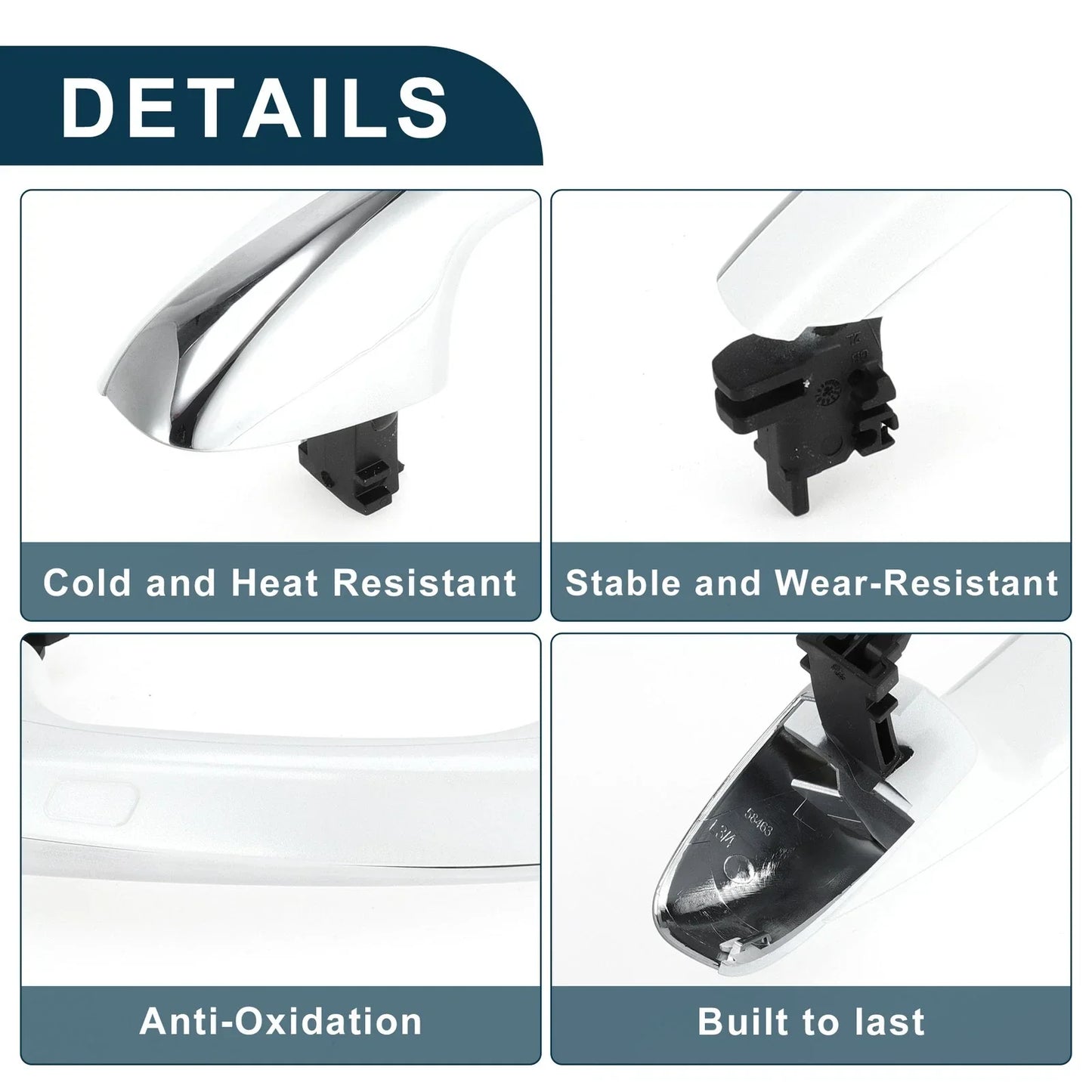 Exterior Door Handle for Mercedes-Benz W205 (2015-2023) Black White