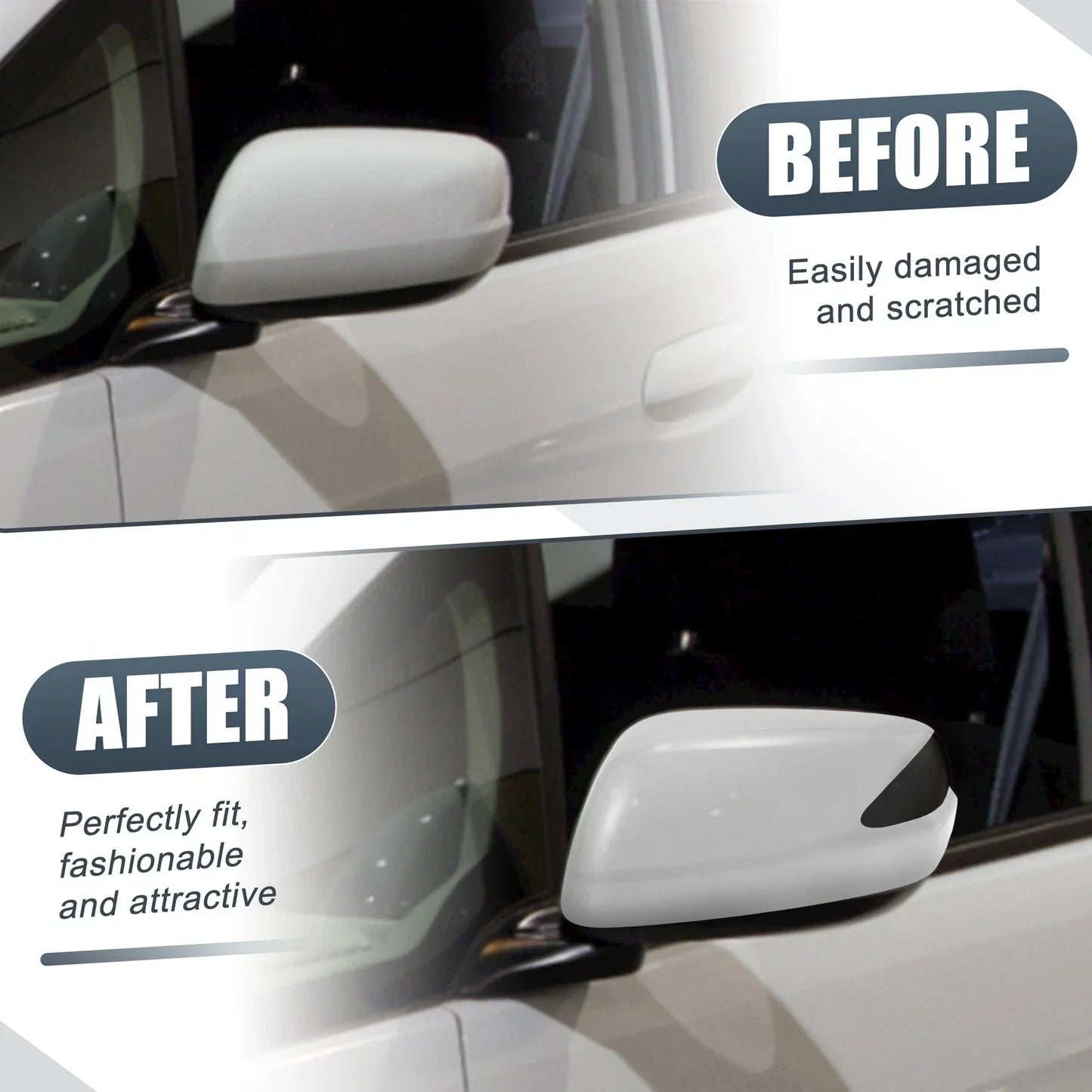 Left Side Car Mirror Cover Cap for Honda Fit (2009-2013)