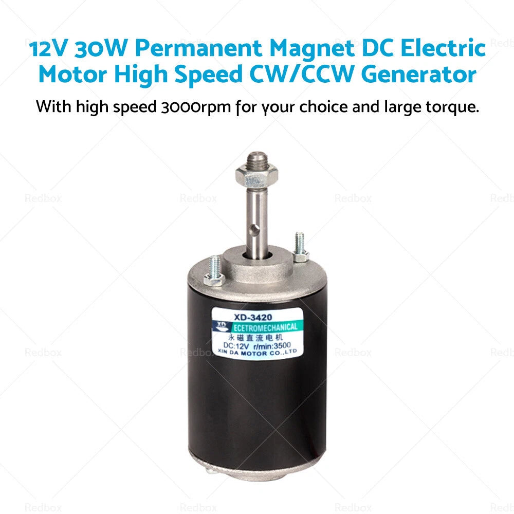 12V 30W Permanent Magnet DC Electric Motor Generator for Various Models