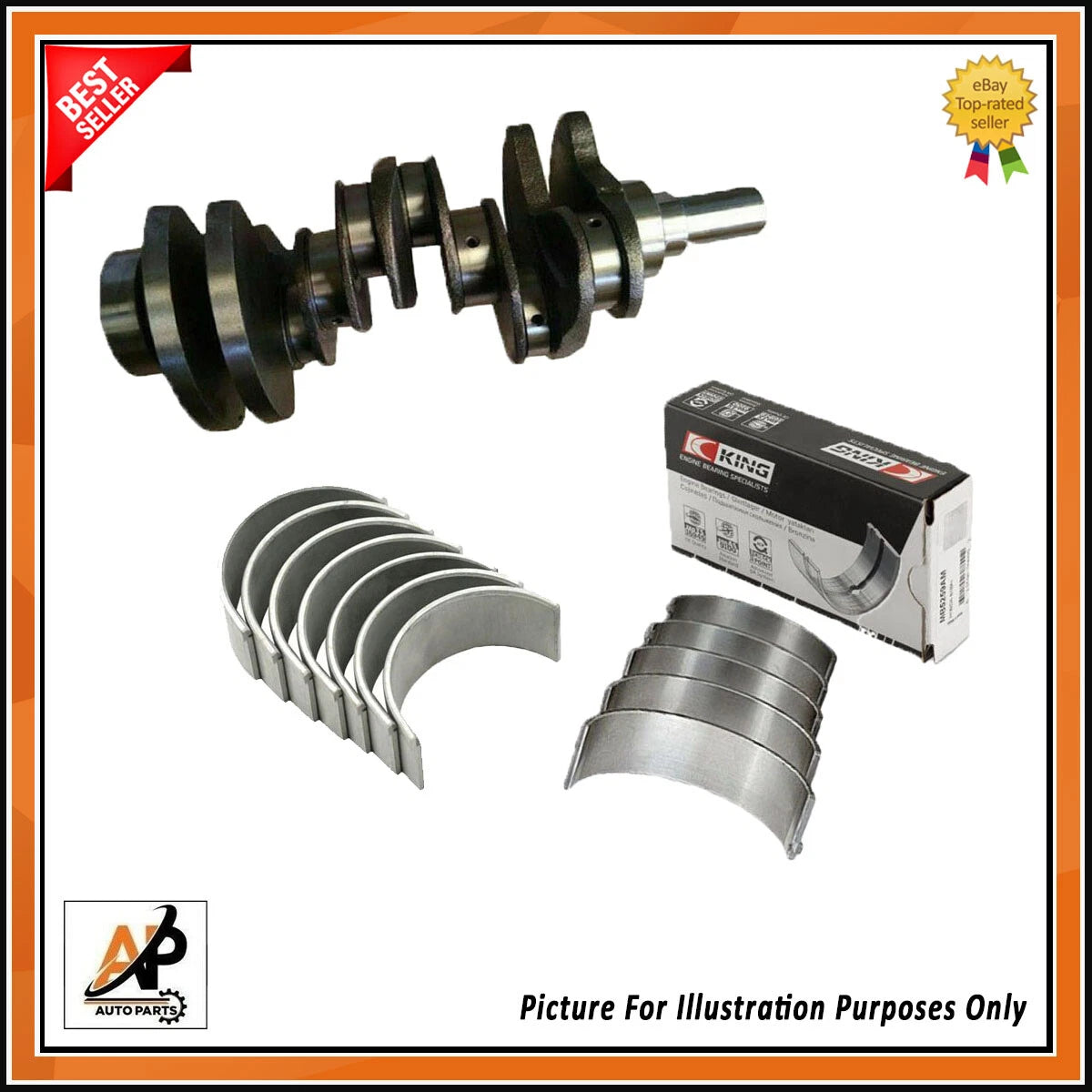 Crankshaft and Bearings Set Replacement for Land Rover Discovery Range Rover 3.0 Diesel ( 1999–2009)