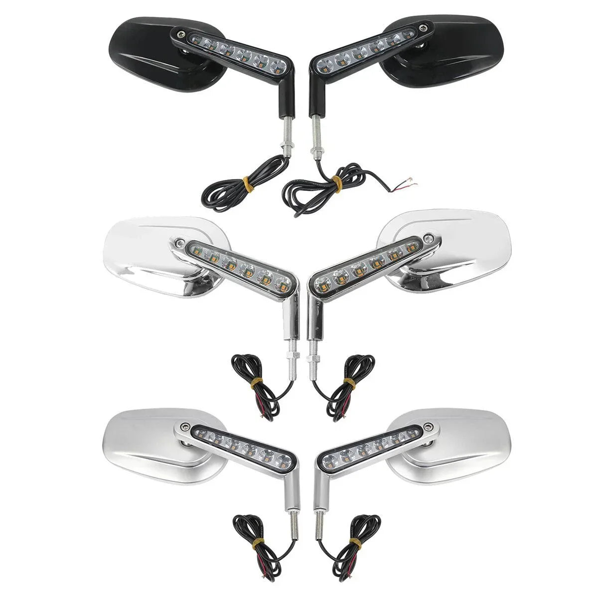 Rearview Mirrors LED Turn Signals for Harley VRSCF VRod (2009 - 2017)