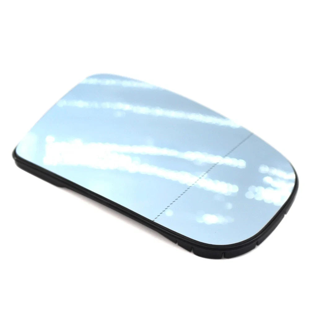 Right Blue Heated Side Mirror Glass with Plate for Mercedes S55 (2001-2003)
