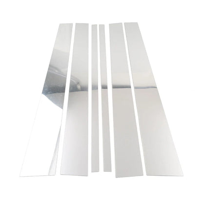6 x Silver Center Pillar Posts Trim for Ford Expedition Navigator (1997-2016)