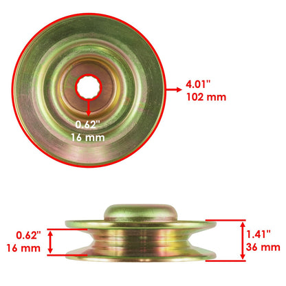 Deck Pulley Assembly with Pulleys for Jonsered LTH18 YTH18 46 (2018–2018)