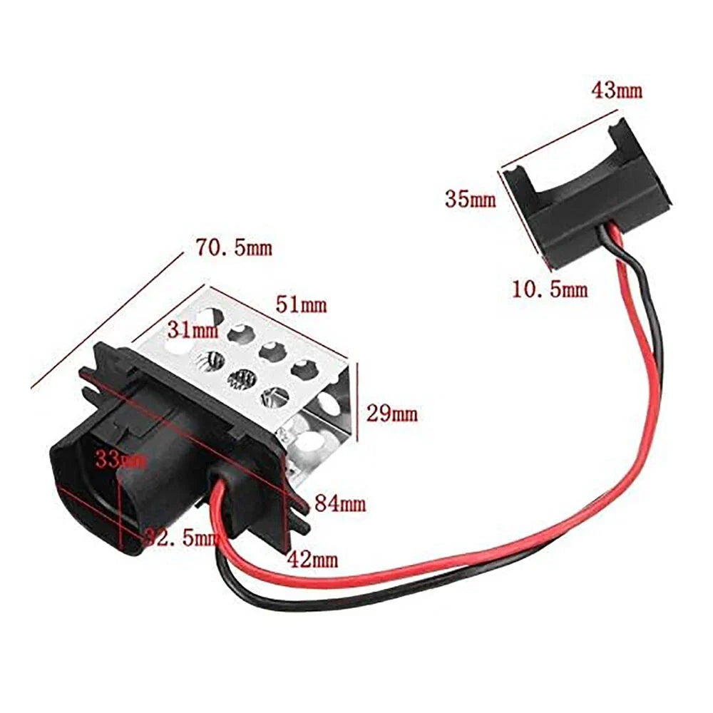 Heater Fan Blower Resistor for Renault Clio, Kangoo, Nissan Kubistar (2001-2012)