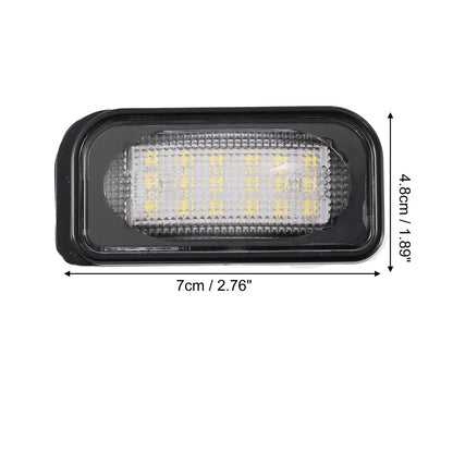 2 x LED License Plate Lights for Mercedes-Benz C320 C350 C230 C280 (2001-2010)