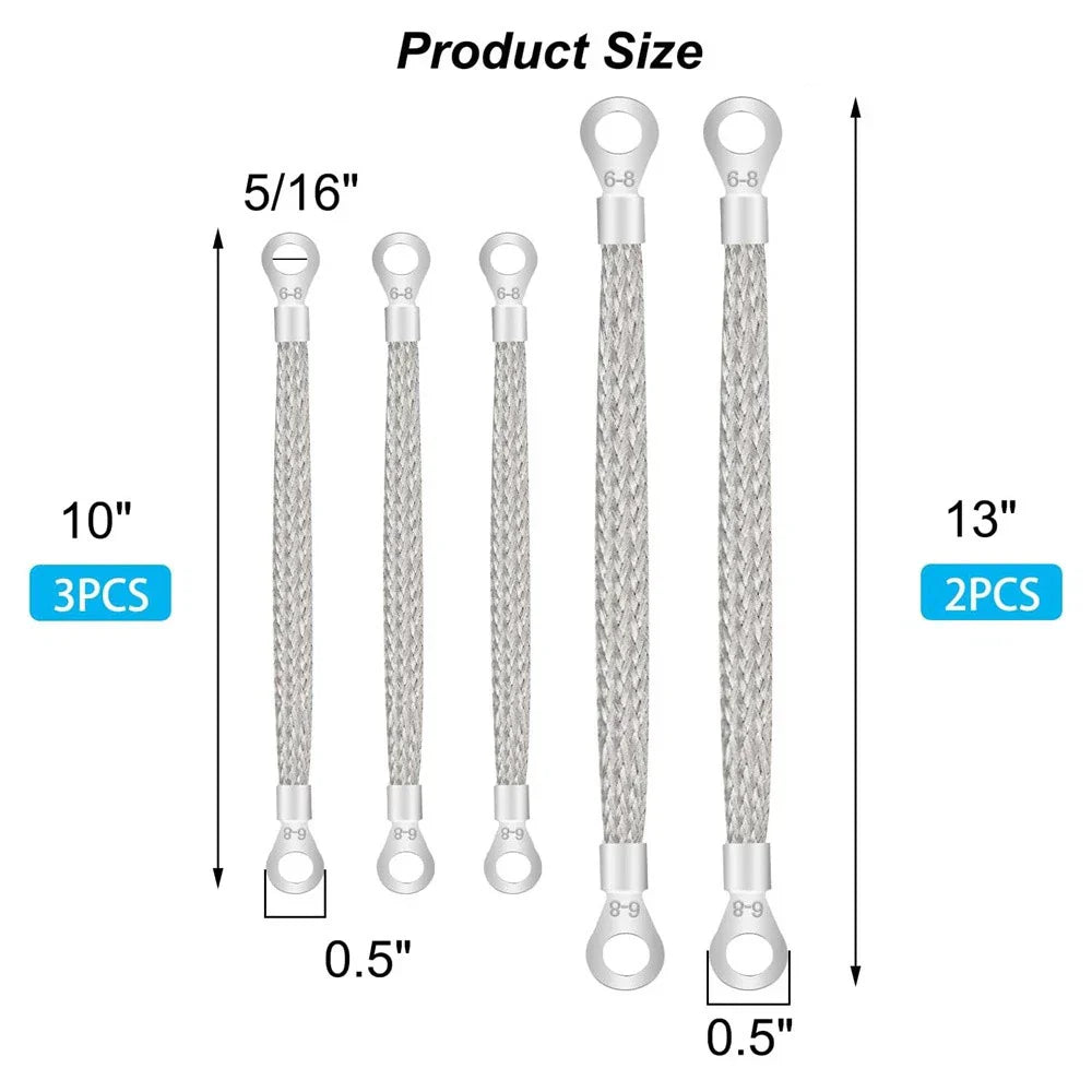 Tinned Copper Ground Strap Cable for Universal Automotive Engine