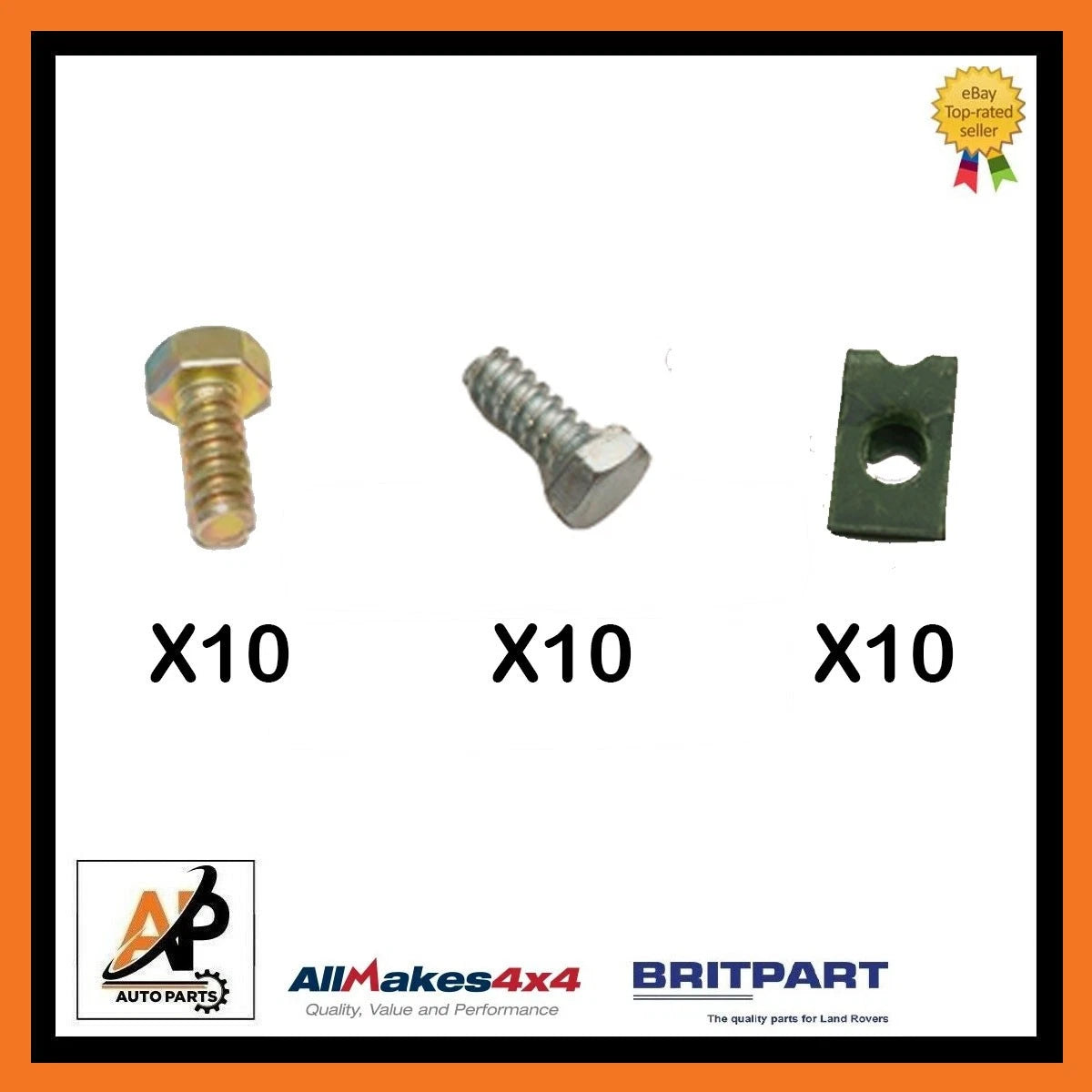 Front Wing to A-Pillar Bolts Kit for Toyota Corolla (2014–2018)