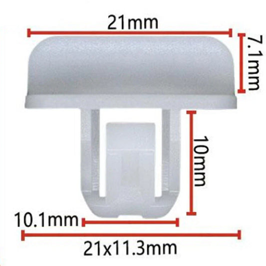 20 pcs Front Bumper Cover Clip Retainer for Vehicle White