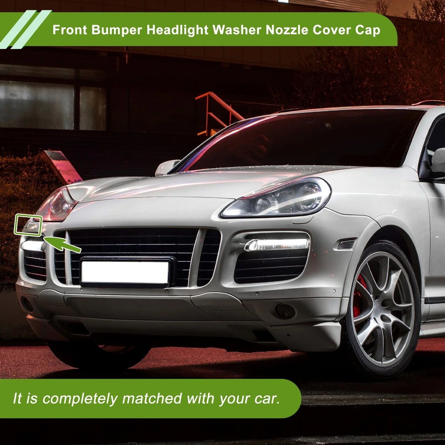 Washer Nozzle Cover for Porsche Cayenne Turbo GTS (2011-2018) - White