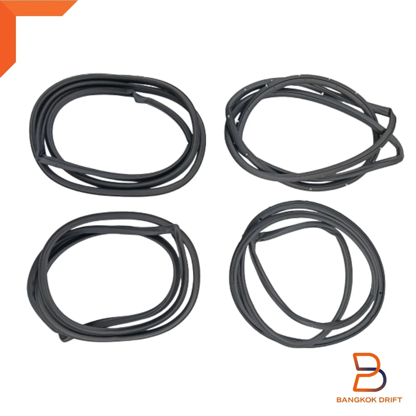 4 x Doors Weatherstrip Rubber Seal Set for Holden Rodeo TF (88-02)