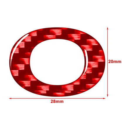 Carbon Red Alphabet Letter Decals Stickers for Car Badge Emblem (All Years)