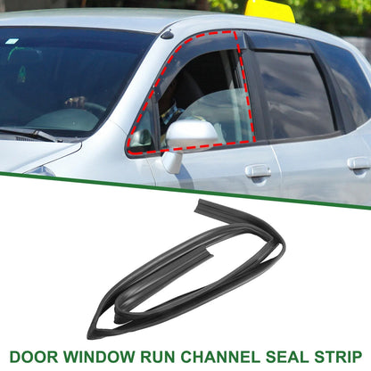 Rear Left Door Window Run Channel Seal Strip for Honda Fit (2007-2019)