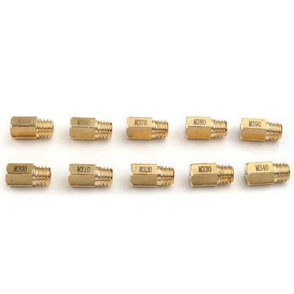 10x Hex Style Main Jets for Mikuni VM TM TMX Carburetor (300-390)