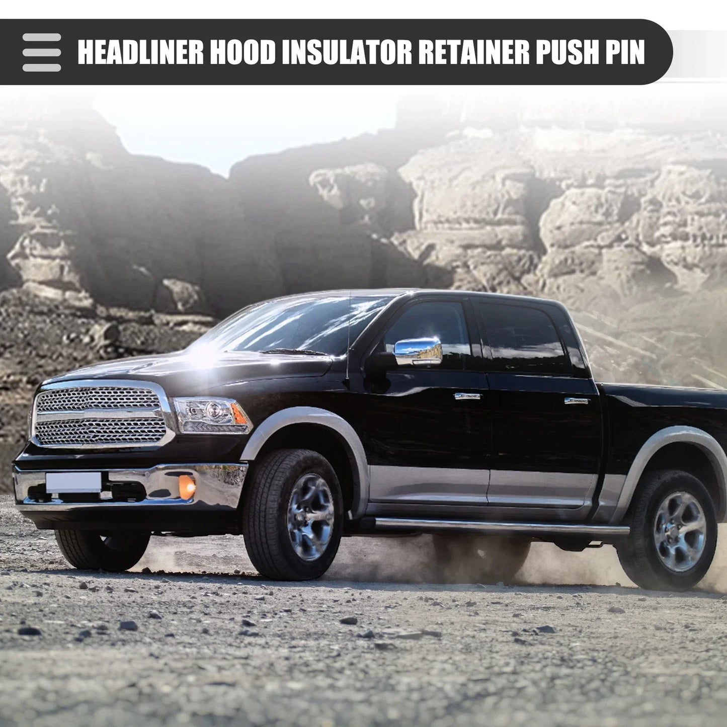 50 Pcs Headliner Hood Insulator Retainer Clips for Dodge