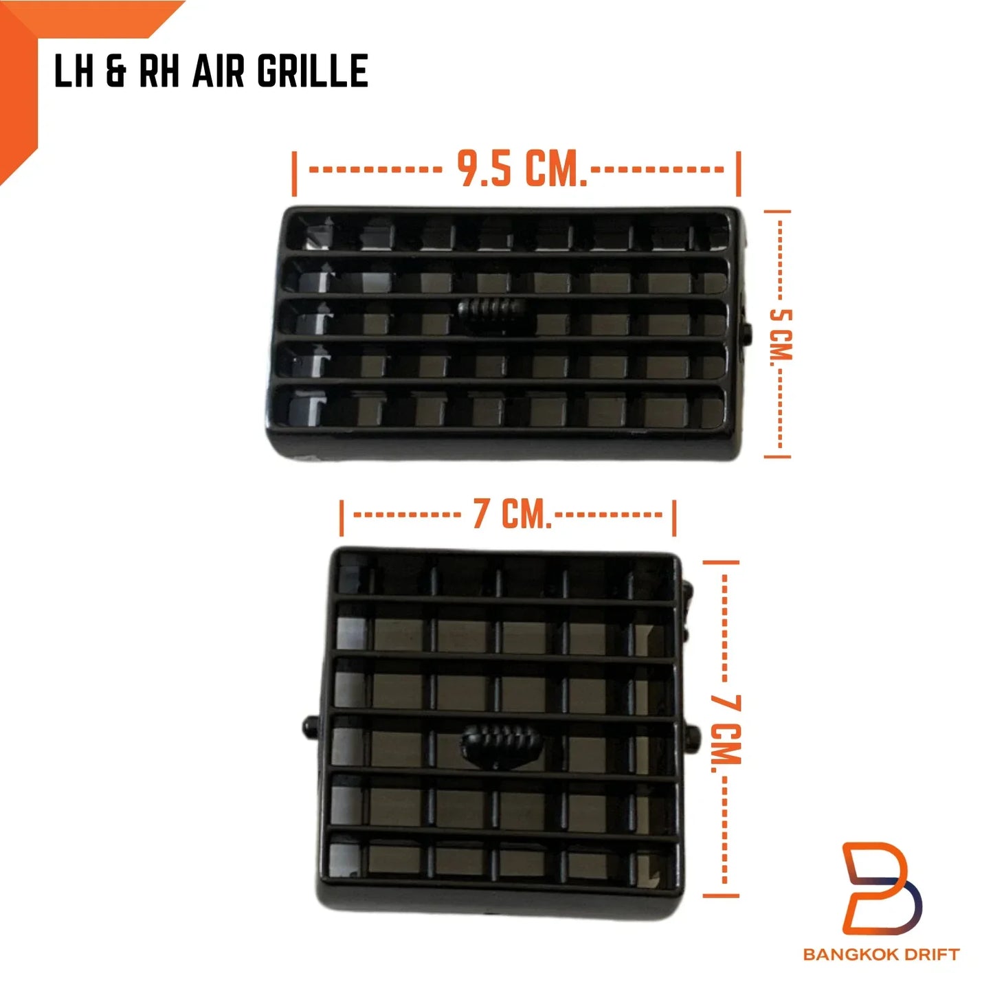 AC Air Vent Set Black for Toyota Hilux Ute LN106 LN107 LN111 4Runner Surf
