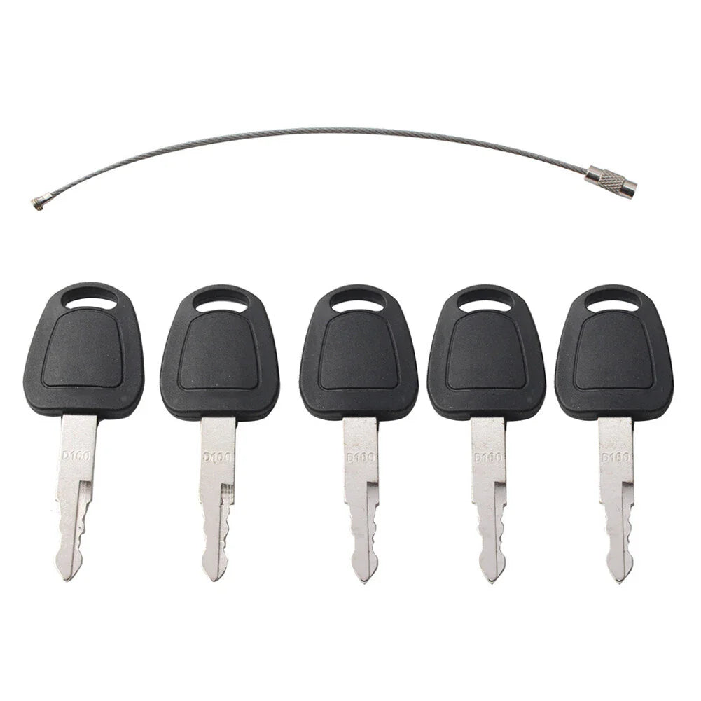 5PCS Keys for Daewoo Doosan Excavator Models Heavy Equipment