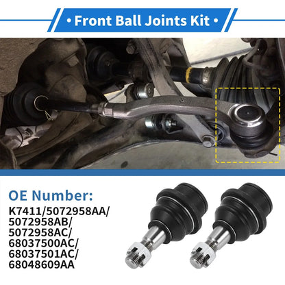 2 x Front Lower Ball Joints for Dodge Ram 1500 (2002-2005)