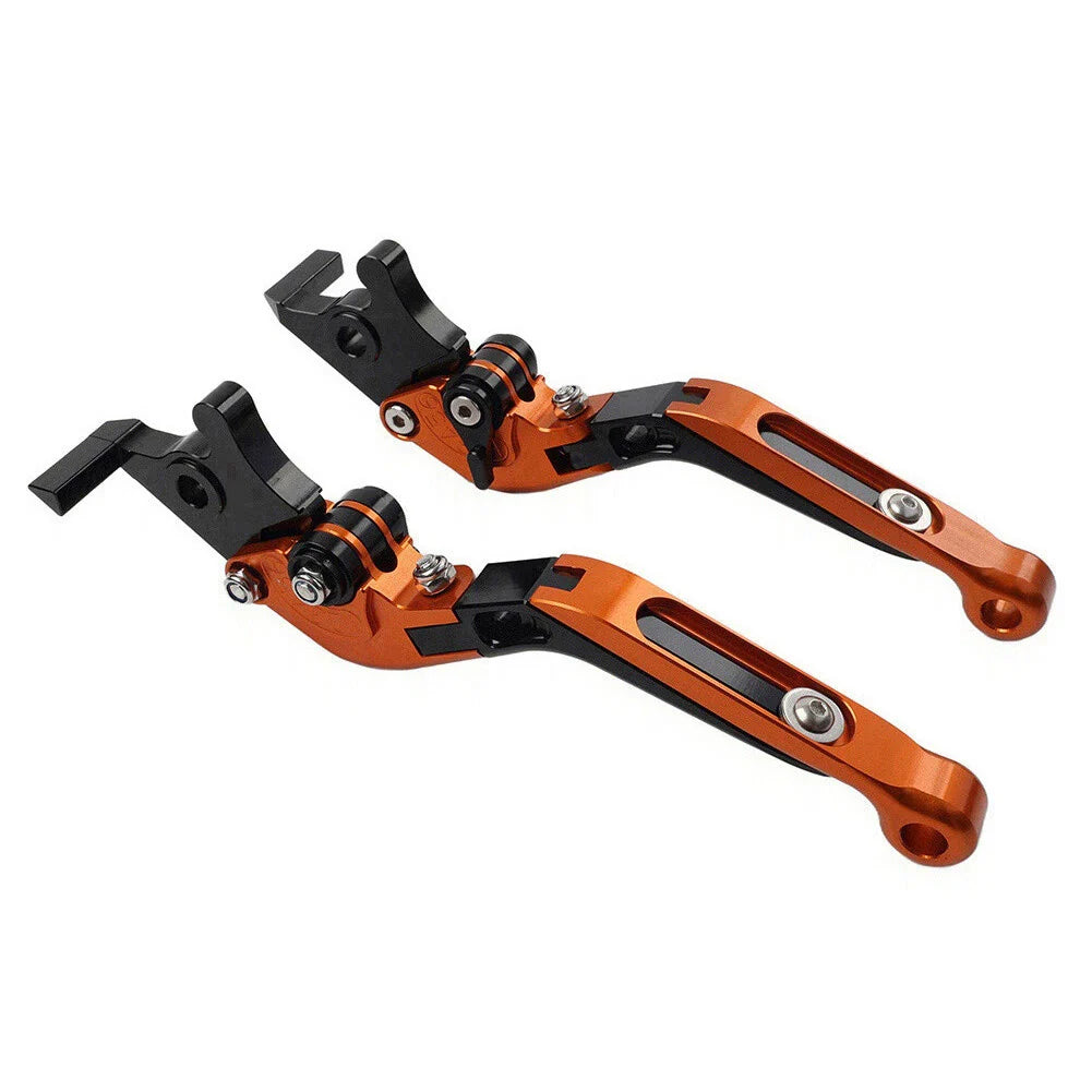 CNC Extendable Brake Clutch Levers for Yamaha YZF R1 (2009-2014) Orange