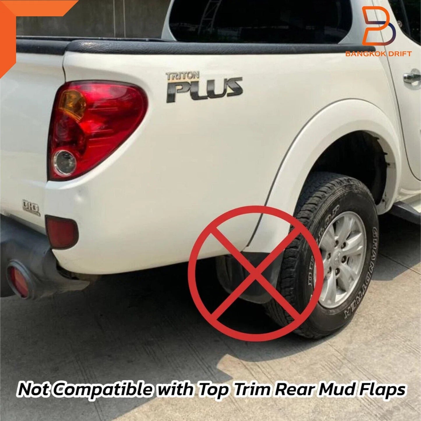 W32 White Fender Flares Wheel Arches for Mitsubishi Triton Ute (05-15)
