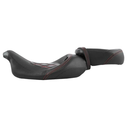 Driver Passenger Seat Red Stitching for Harley Electra Street Glide (2009-2023)