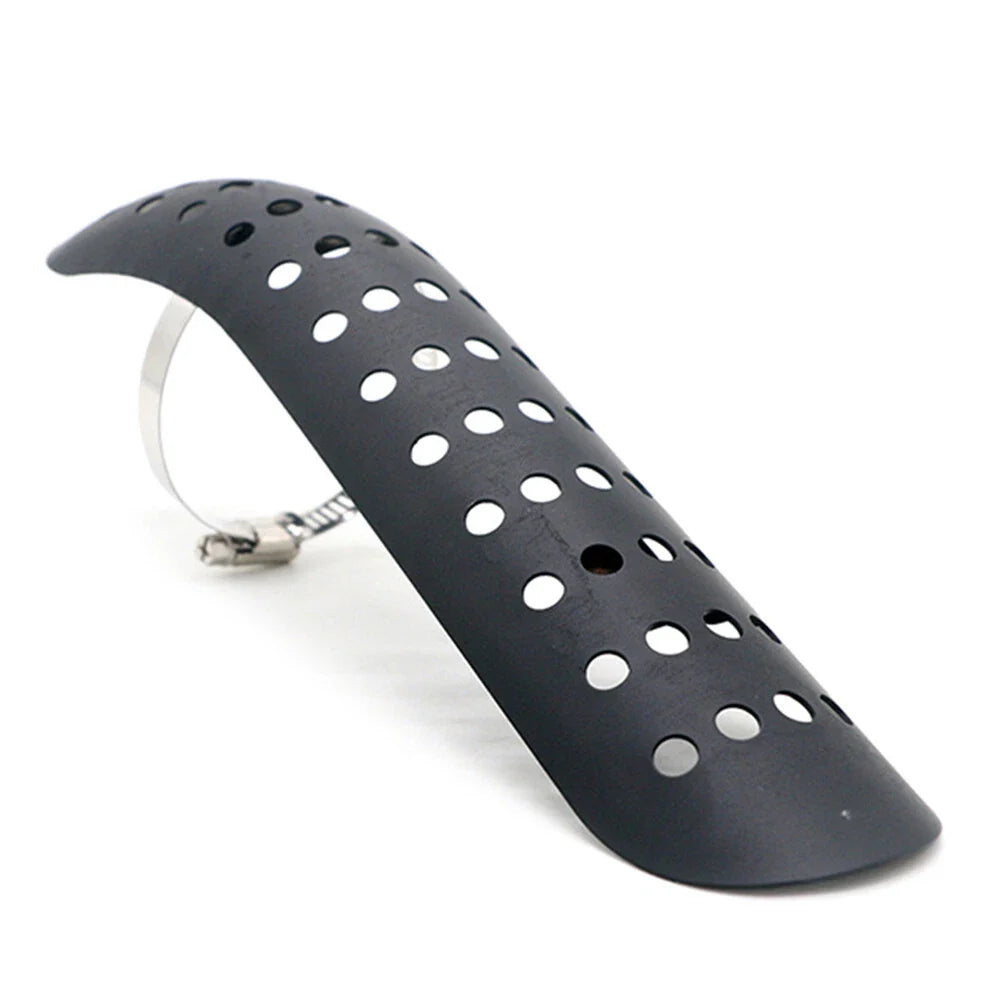 Black Exhaust Muffler Pipe Heat Shield Cover for Universal Motorcycle