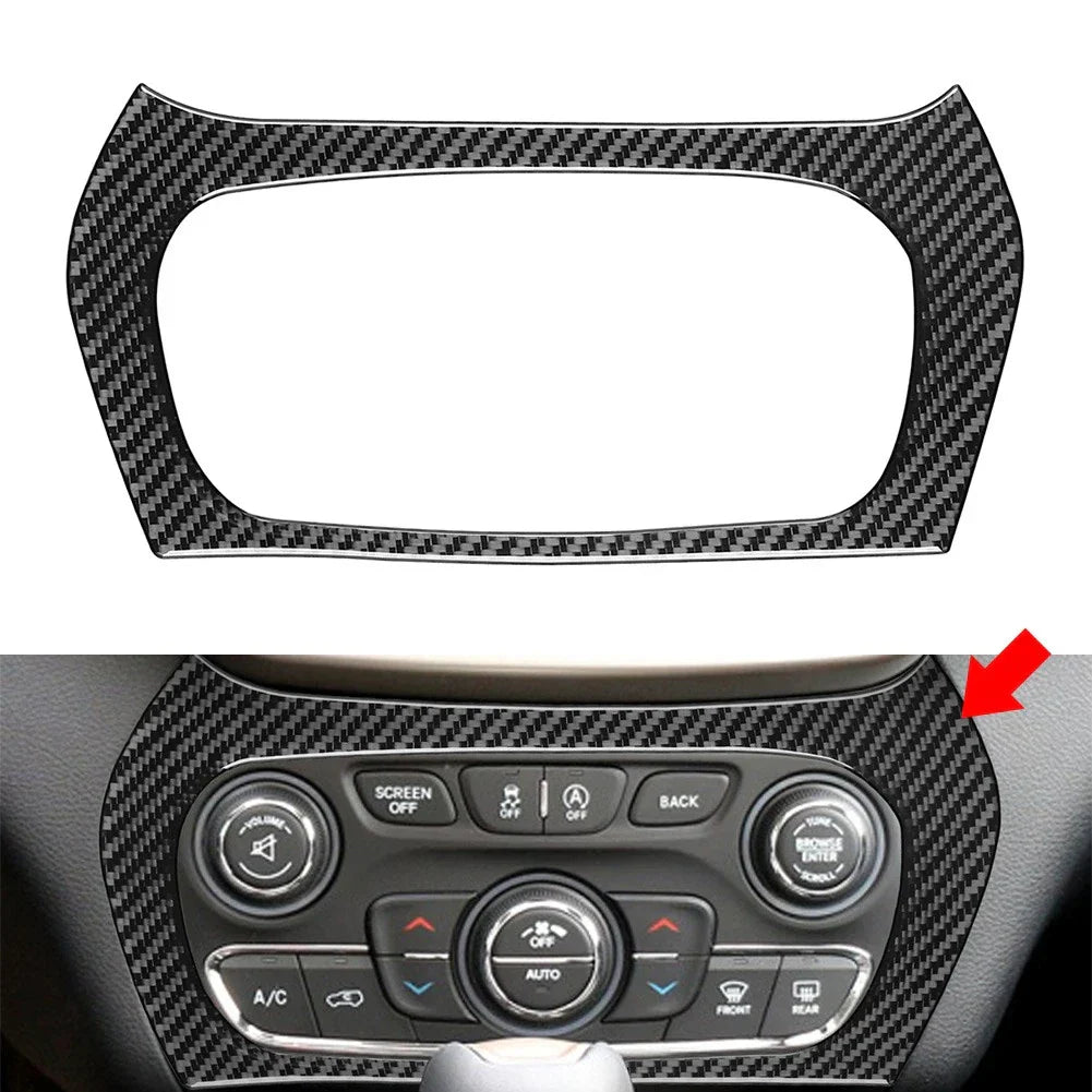 Air Conditioning Panel Cover Trim for Jeep Cherokee (2014-2023) Black