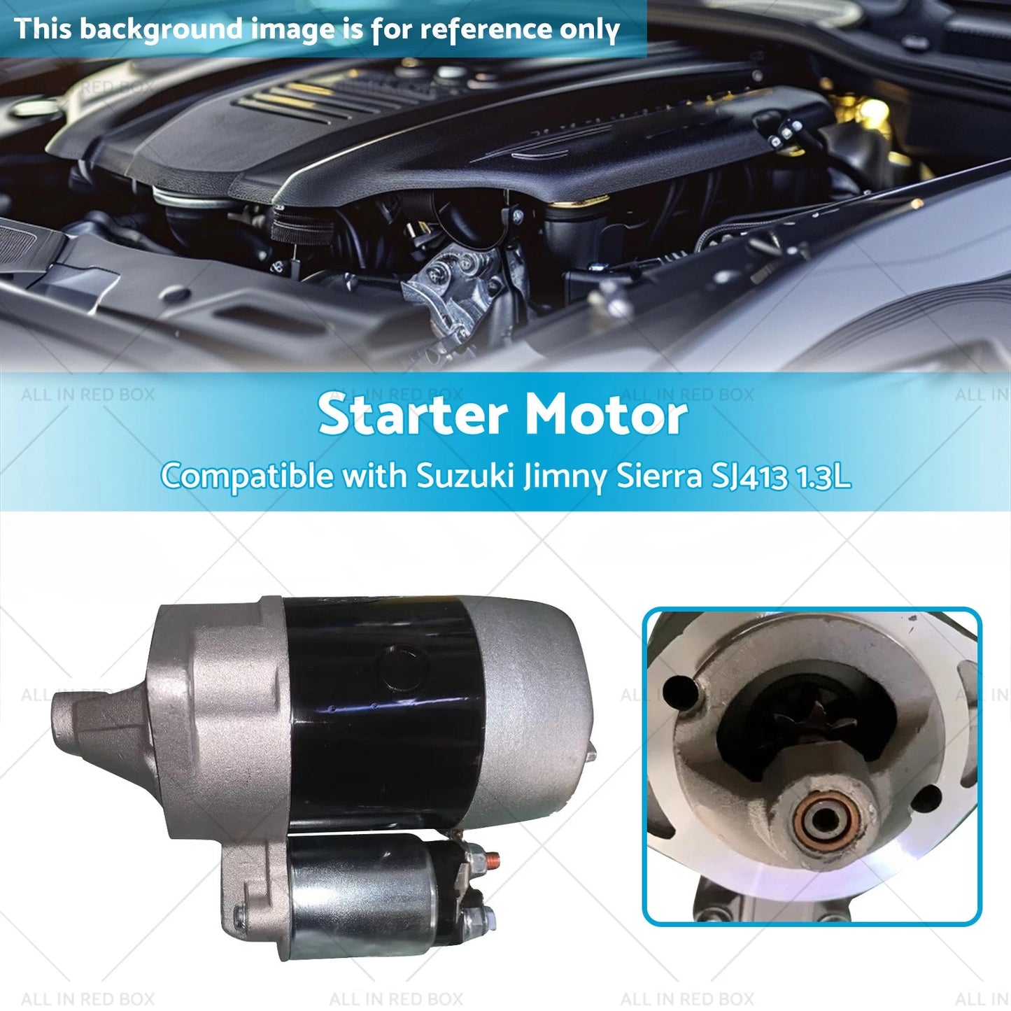 Starter Motor for Suzuki Sierra Jimny SN413 1.3L (1985-2008)
