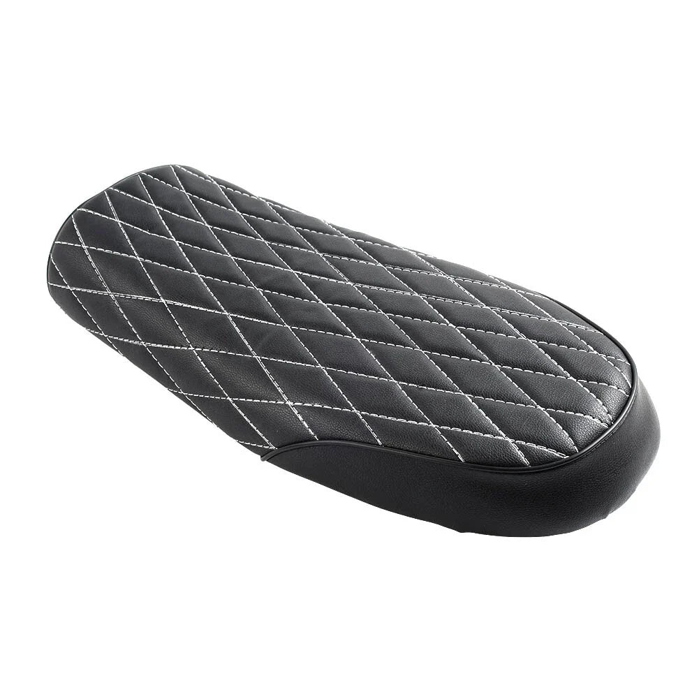 Black Universal Motorcycle Flat Saddle Seat for Yamaha, Honda