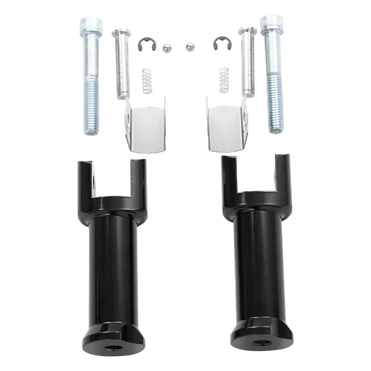 Driver & Passenger Footpegs Bracket for Harley Softail (2018-2025) Black