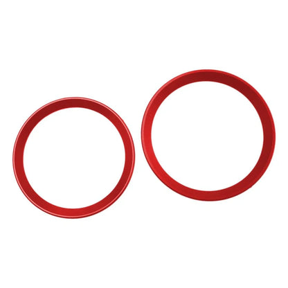 Red Front & Rear Emblems with Boot Ring Edging for BMW 3 Series (2006-2013)