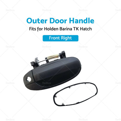 Black Front Outer RH Right Hand Door Handle for Holden Barina TK (2005-2011)