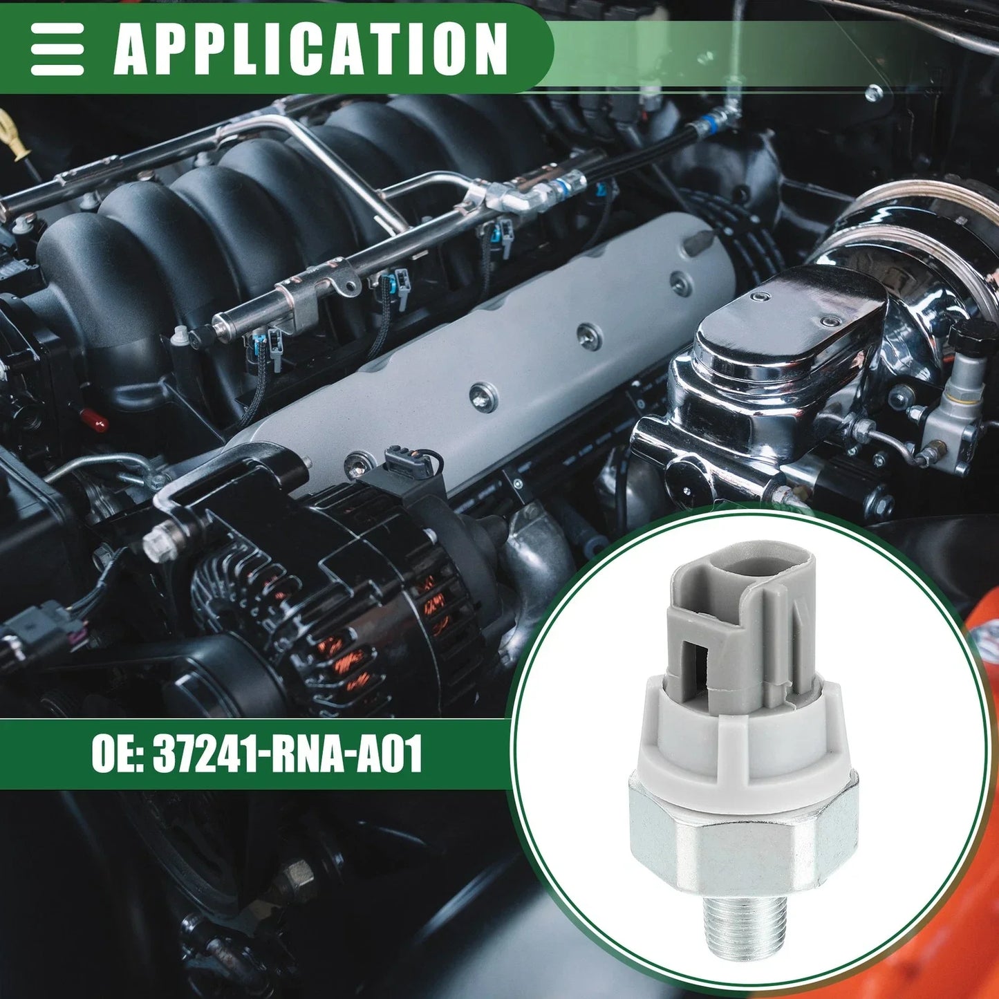 Fuel Oil Pressure Sensor for Honda Civic 2005-2018 Metal 2 x Sensors