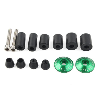 Motorcycle 7/8" Handlebar End Cap Grip Plug for Dirt Bike Green