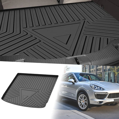 Flat Face Cargo Liner Rear Trunk Mat for Porsche Cayenne (2011-2017) 1 x TPE