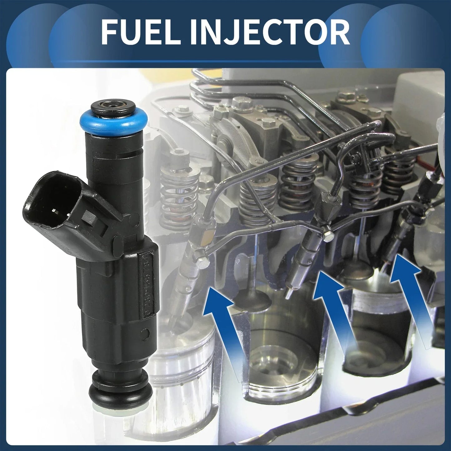 Fuel Injector 6 x Pcs for Dodge Ram 1500 5.2L (2000-2001)
