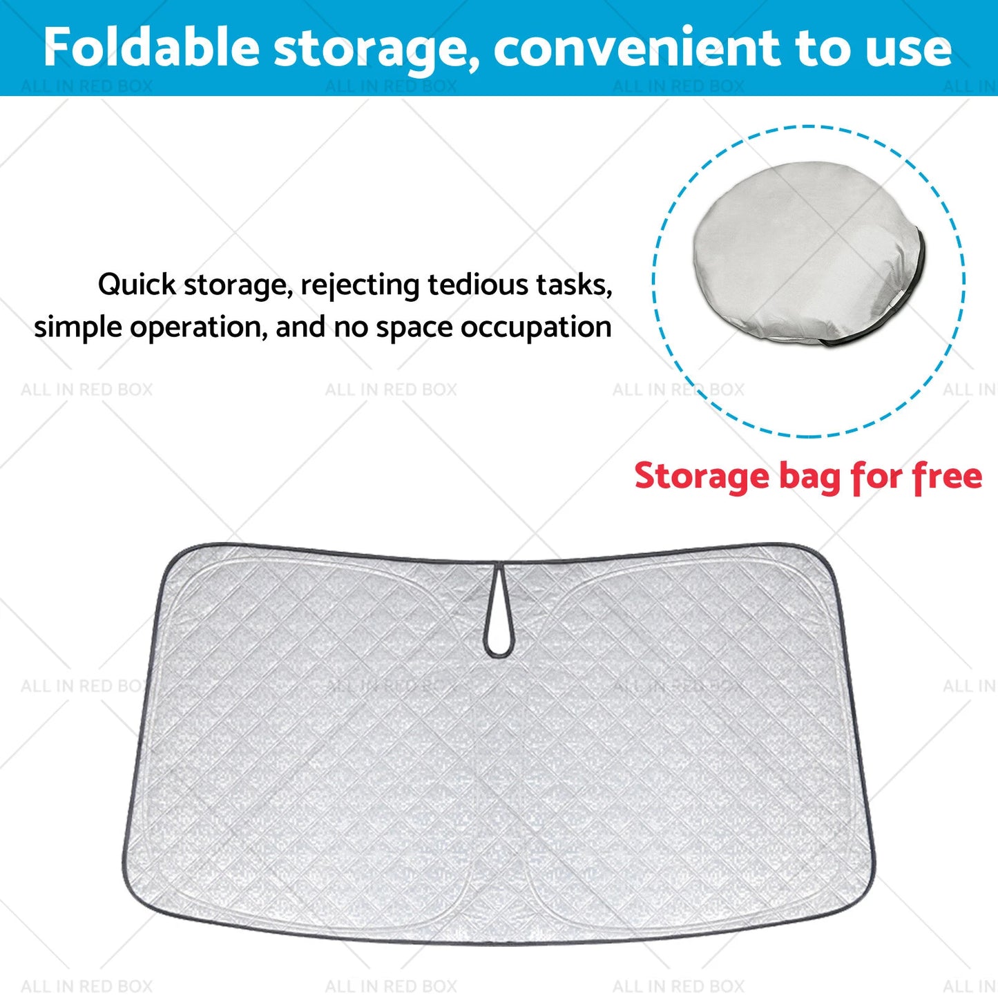 6 Layer Thick WindScreen Sun Shade for Toyota Hilux (2015-2024) UV Protection