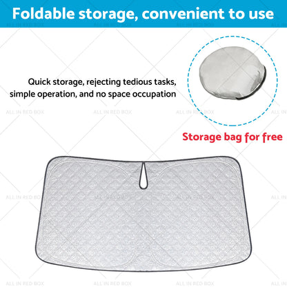 6 Layer Thick WindScreen Sun Shade for Toyota Hilux (2015-2024) UV Protection
