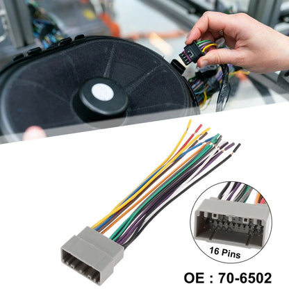 Car CD Player Wire Harness Adapter for Chevrolet, Chrysler, Dodge (2000-2005)