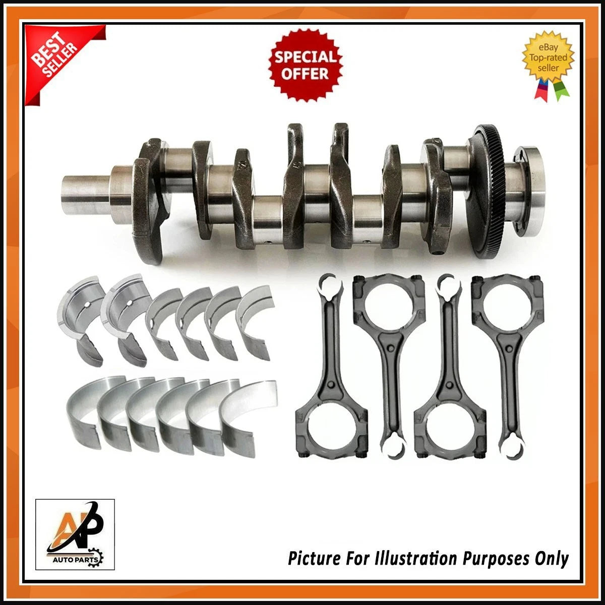 Crankshaft for Hyundai Tucson 2.0L Diesel (2004–2009) with D4HA Fitment
