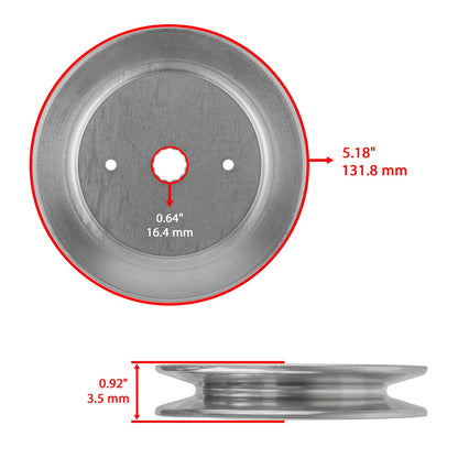 Deck Spindle Pulley Replacement for Dixon Ram 48 ZT Ram 52 ZT (48–52)