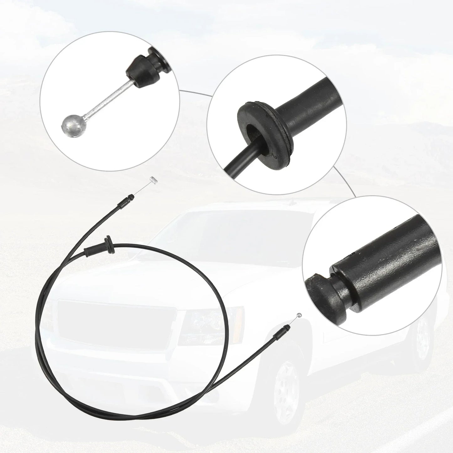 Hood Latch Release Cable for Hyundai Sonata, Azera (2011-2016)