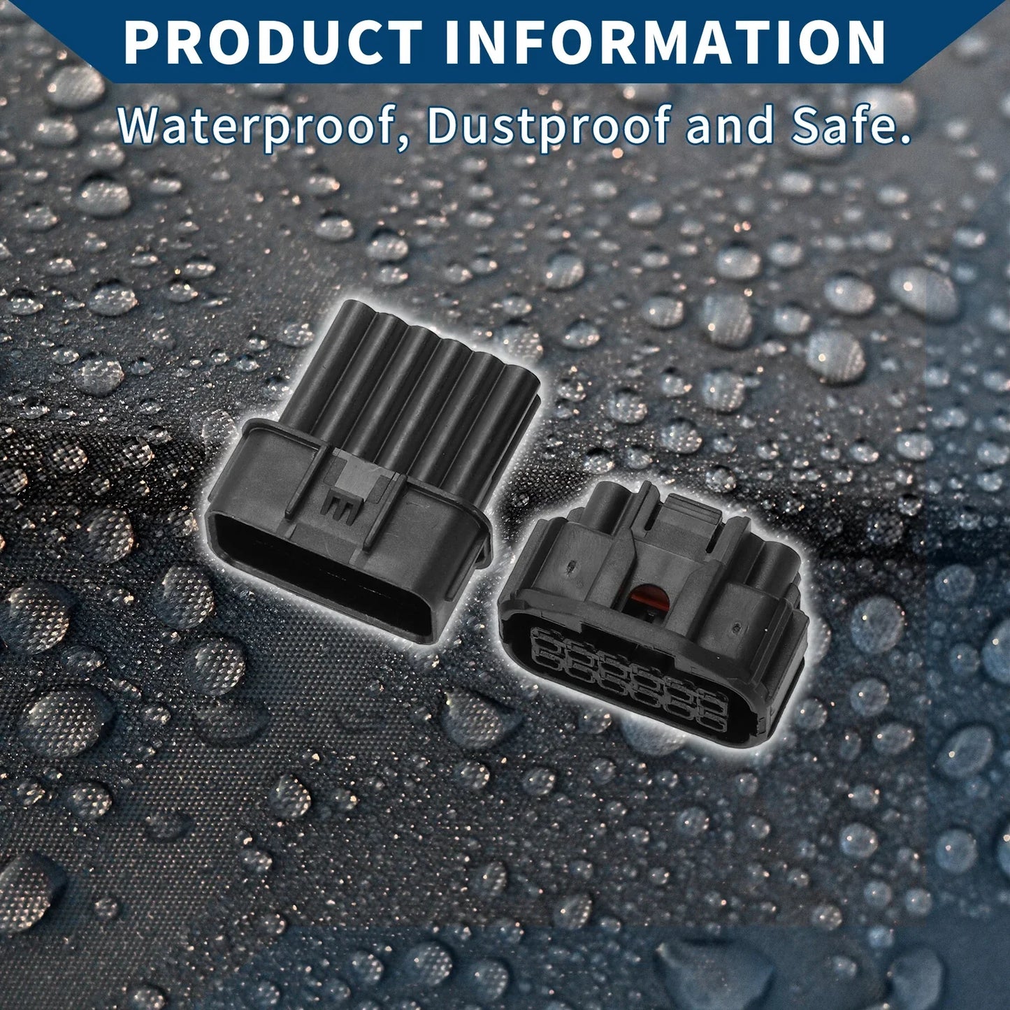 12 Pin Front Headlight Connector Plug for Honda