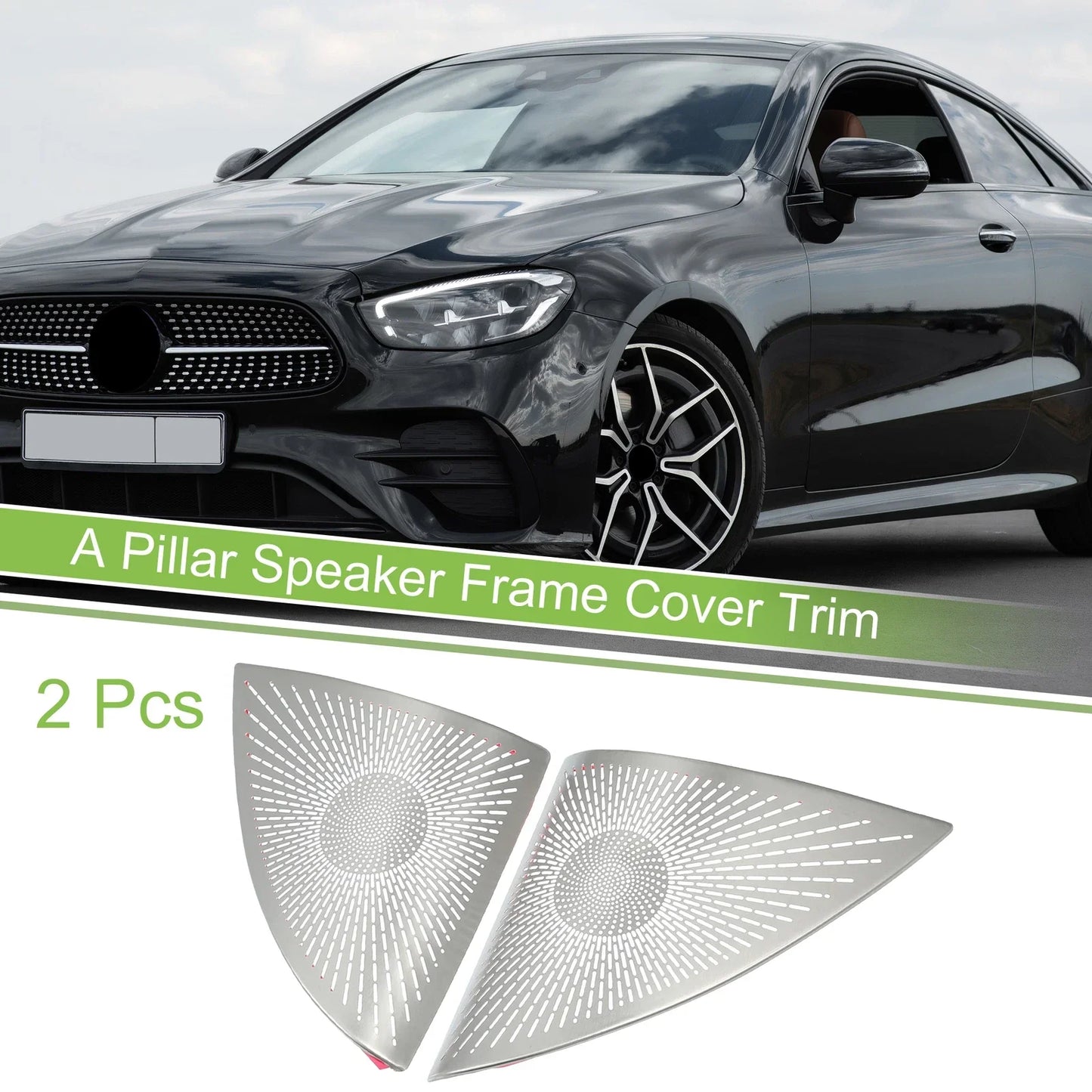 2 x Car A Pillar Speaker Frame Cover Trim for Mercedes Benz E-Class (2016-2021)