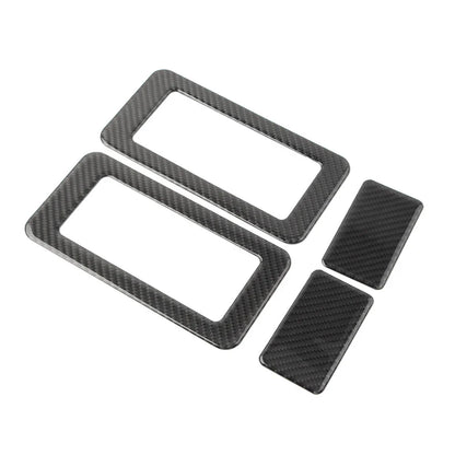 4 x Car Rear Seat Switch Cover Trim for Jeep Wrangler JK (2011-2017) Black